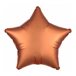 BALLON METALLIQUE ETOILE SATIN AMBRE 43 CM