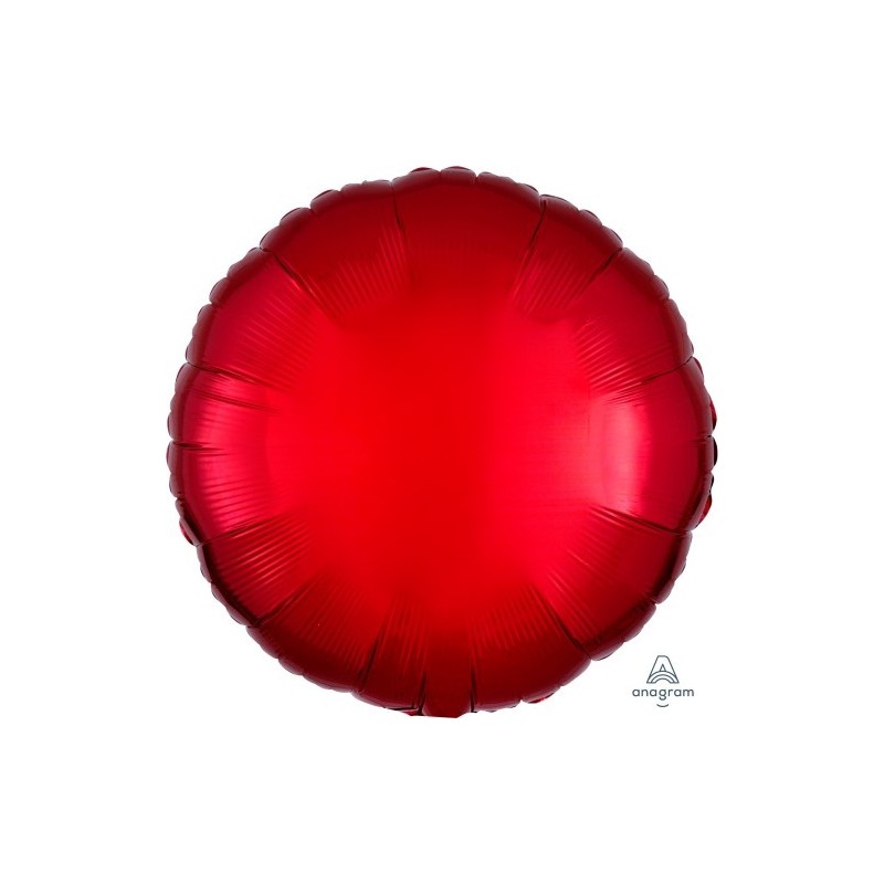 BALLON METALLIQUE ROND SATIN SANGRIA 43 CM BALLON METALLIQUE ROND SATIN SANGRIA 43 CM