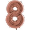 BALLON METALLIQUE CHIFFRE 8 102 CM ROSE GOLD BALLON METALLIQUE CHIFFRE 8 102 CM ROSE GOLD