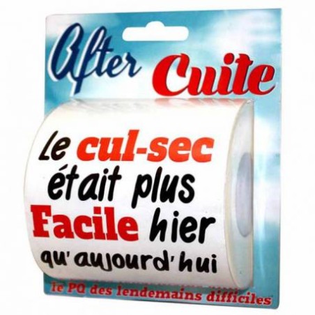 PAPIER TOILETTE AFTER CUITE 