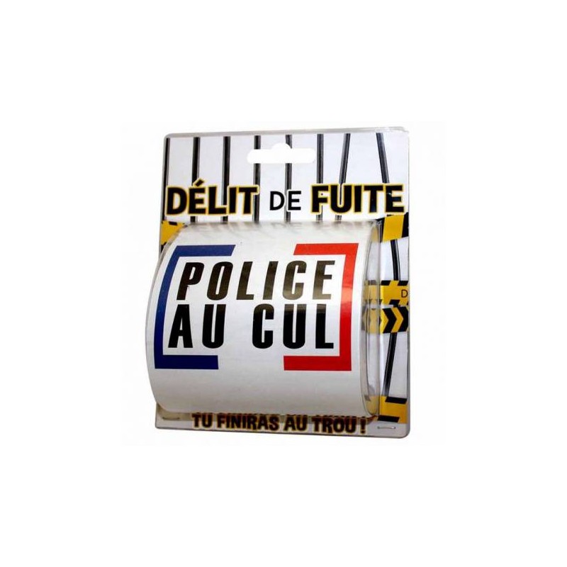 PAPIER TOILETTE CLEAN POLICE DELIT DE FUITE 