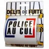 PAPIER TOILETTE CLEAN POLICE DELIT DE FUITE 