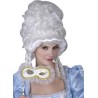 PERRUQUE FEMME POMPADOUR BLANC  BAROQUE 
