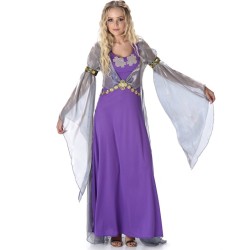 DEGUISEMENT PRINCESSE MEDIEVALE VIOLETTE TAILLE S 