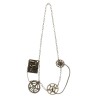 COLLIER STEAMPUNK ROUES DENTEES EN METAL