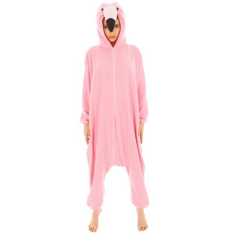 DEGUISEMENT KIGURUMI FLAMANT ROSE TAILLE 164 CM  DEGUISEMENT KIGURUMI FLAMANT ROSE TAILLE 164 CM