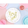 6 ASSIETTES BABY SHOWER BOY OR GIRL 23 CM 6 ASSIETTES BABY SHOWER BOY OR GIRL 23 CM