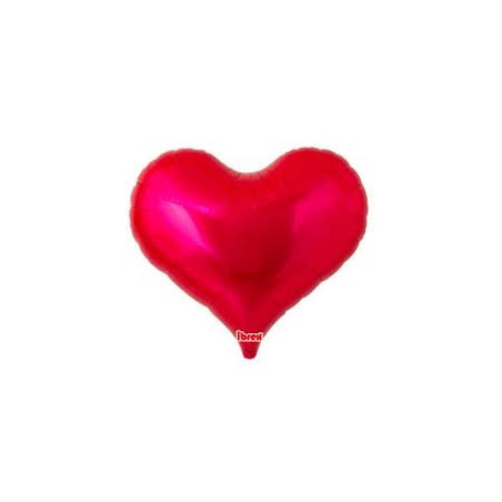 BALLON METALLIQUE COEUR JELLY ROUGE 25 " 63 CM