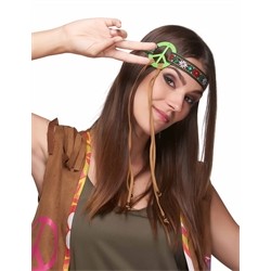 BANDEAU HIPPIE PEACE VERT