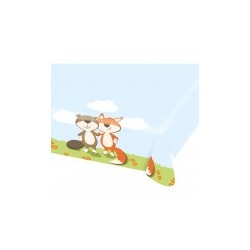 NAPPE PAPIER ANIMAUX DE LA FORET 1.80 X 1.20 M