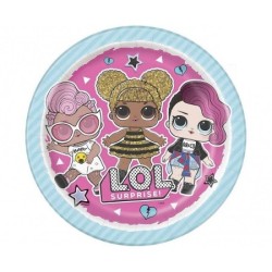 8 ASSIETTES LOL SURPRISE 23 CM 