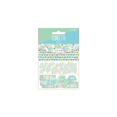 CONFETTIS DE TABLE MENTHE ET TURQUOISE