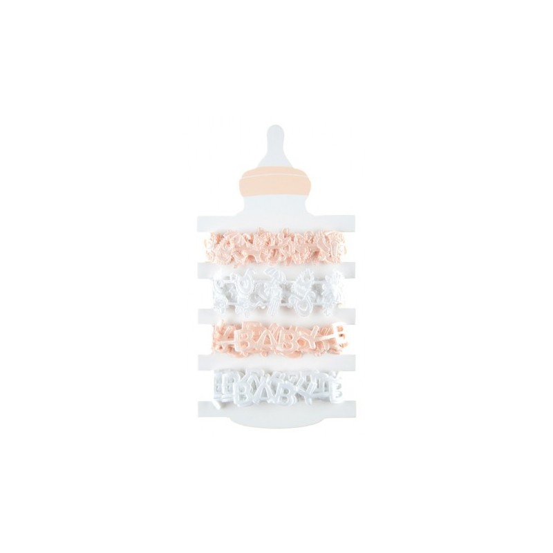 SACHET DE 4 RUBANS BABY CORAIL SACHET DE 4 RUBANS BABY CORAIL