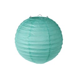 2 LANTERNES MENTHE 20 CM 