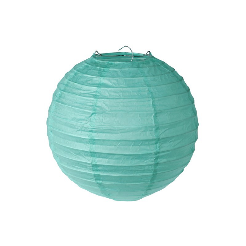 2 LANTERNES MENTHE 30 CM 