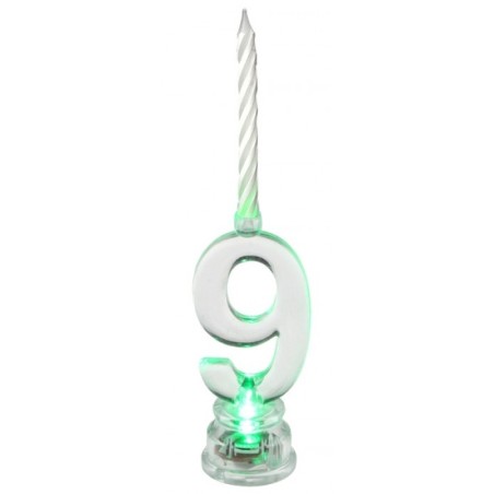 BOUGIE LED CHIFFRE 9