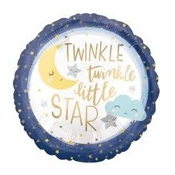BALLON METALLIQUE TWINKLE LITTLE STAR 43 CM 