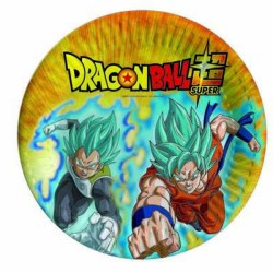 8 ASSIETTES RONDE DRAGON BALL Z 