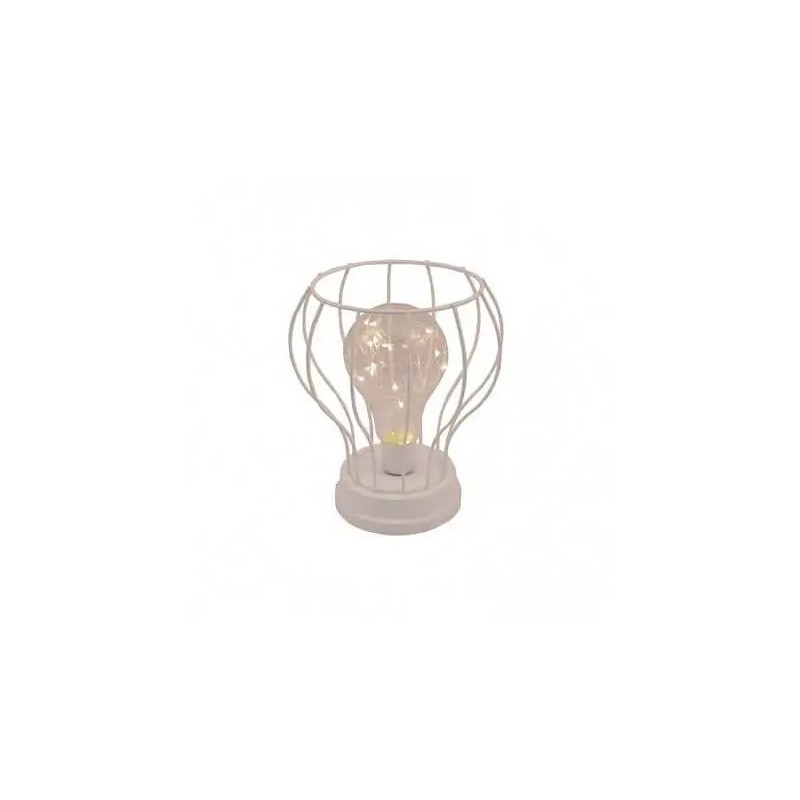 LAMPE DE TABLE AVEC AMPOULE 15 LED 16 X 19 CM 