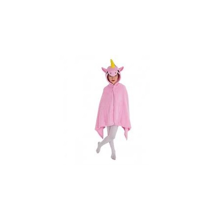 DEGUISEMENT CAPE DE LICORNE ROSE 