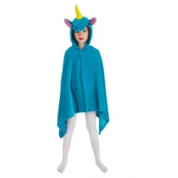 DEGUISEMENT CAPE DE LICORNE BLEU 