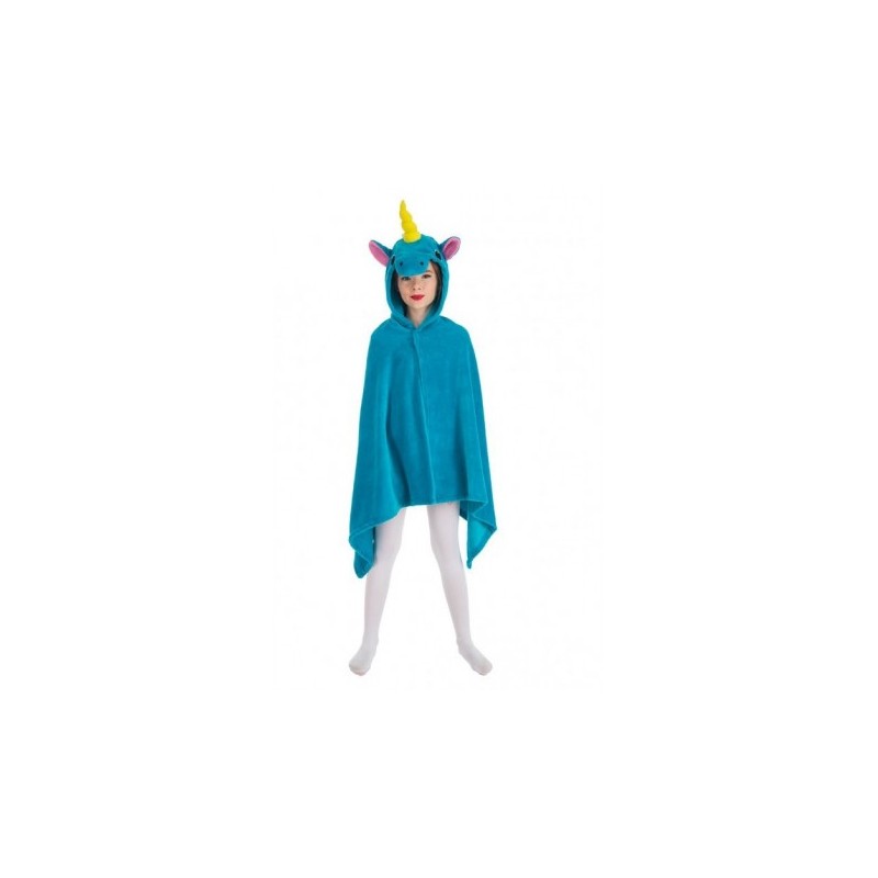 DEGUISEMENT CAPE DE LICORNE BLEU 