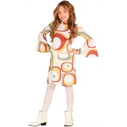 DEGUISEMENT ENFANT ROBE DISCO 70'S TAILLE 5-6 ANS 