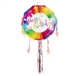 PINATA RONDE HAPPY BIRTHDAY 44 CM