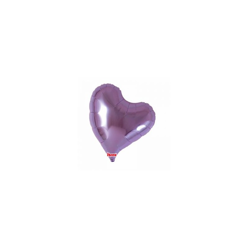 BALLON METALLIQUE COEUR SWEET LAVANDE 36CM 14" IBREX