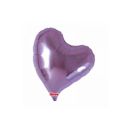 BALLON METALLIQUE COEUR SWEET LAVANDE 36CM 14" IBREX