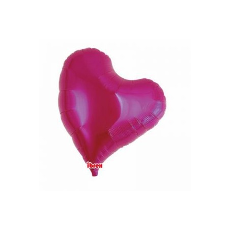 BALLON METALLIQUE COEUR SWEET FUSCHIA 36 CM 14" IBREX