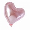 BALLON METALLIQUE COEUR SWEET ROSE CLAIR 36CM 14" IBREX