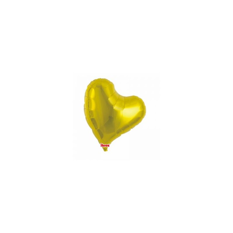 BALLON METALLIQUE COEUR SWEET OR 36CM 14" IBREX