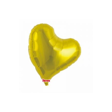 BALLON METALLIQUE COEUR SWEET OR 36CM 14" IBREX