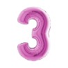 BALLON METALLIQUE CHIFFRE 3 ROSE FUSCHIA 102 CM