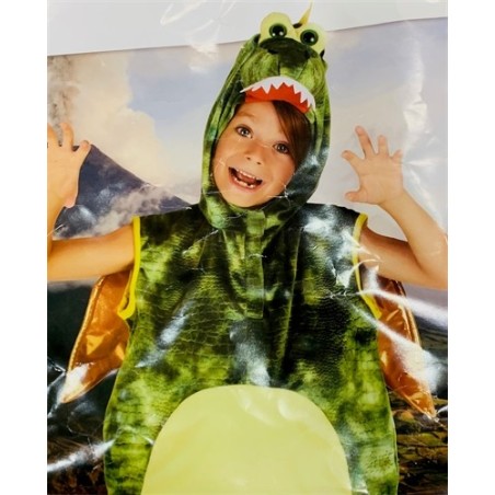 DEGUISEMENT DINOSAURE VERT AVEC LES AILES TAILLE XS 2-3 ANS 