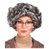 PERRUQUE COURTE DE GRAND-MERE GRISE 