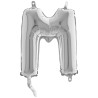 BALLON METALLIQUE LETTRE M ARGENT 35CM BALLON METALLIQUE LETTRE M ARGENT 35CM