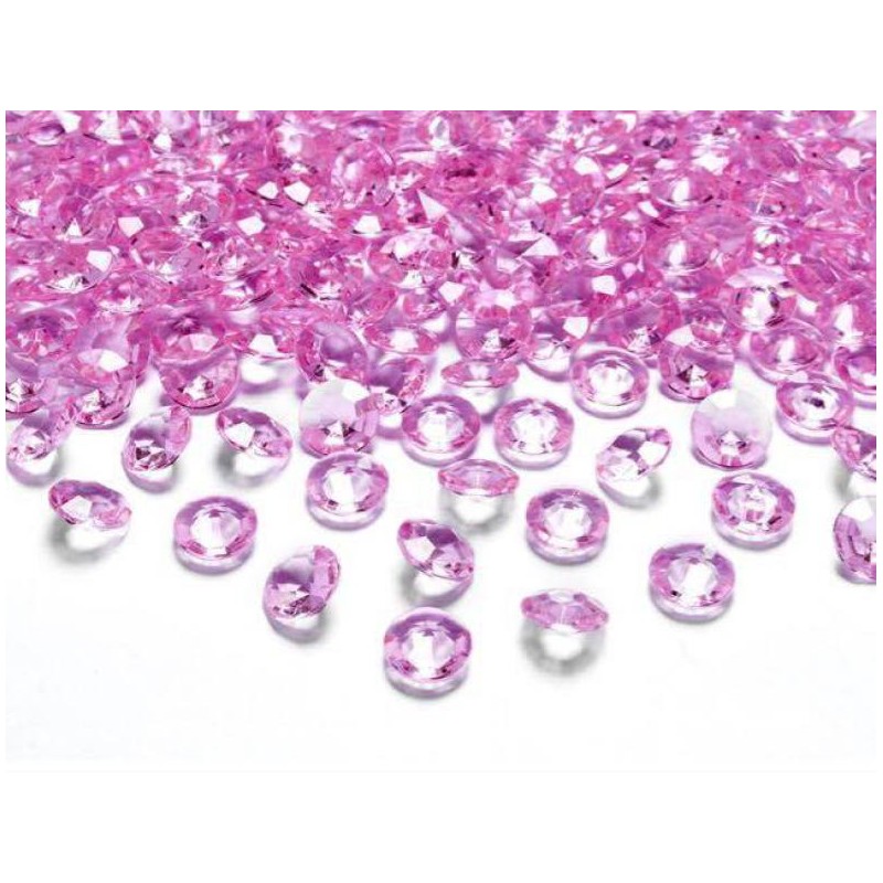 CONFETTIS DE TABLE DIAMANT ROSE