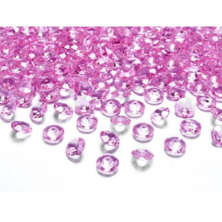 CONFETTIS DE TABLE DIAMANT ROSE