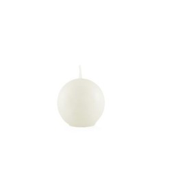 BOUGIE BOULE BLANC 6 CM DE DIAMETRE 