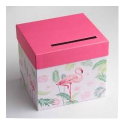 URNE FLAMANT ROSE 20,5 x 23 x 20,5 CM 