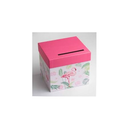 URNE FLAMANT ROSE 20,5 x 23 x 20,5 CM 