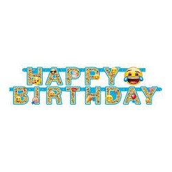 GUIRLANDE HAPPY BIRTHDAY EMOJI 182 CM