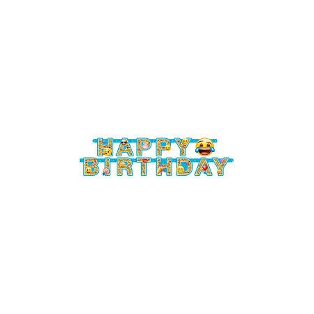 GUIRLANDE HAPPY BIRTHDAY EMOJI 182 CM