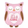BALLON METALLIQUE 66CM IT'S A GIRL HIBOU HOLO BALLON METALLIQUE 66CM IT'S A GIRL HIBOU HOLO