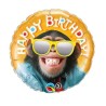 BALLON METALLIQUE 9'' HAPPY BIRTHDAY SINGE A LUNETTES