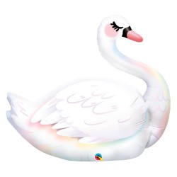 BALLON METALLIQUE CYGNE 89 CM