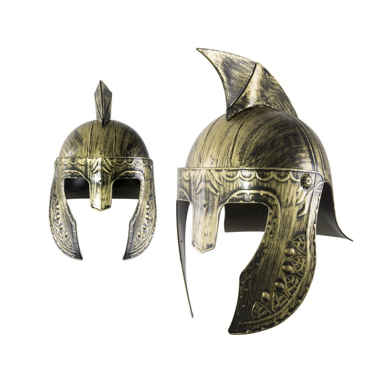 CASQUE DE GLADIATEUR OR ET NOIR 