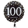 BALLON METALLIQUE 45CM HAPPY BIRTHDAY 100 NOIR OR HOLO BALLON METALLIQUE 45CM HAPPY BIRTHDAY 100 NOIR OR HOLO